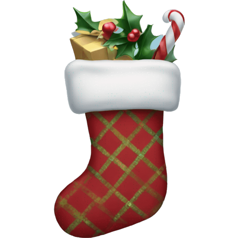 Blue Christmas stocking  emoji