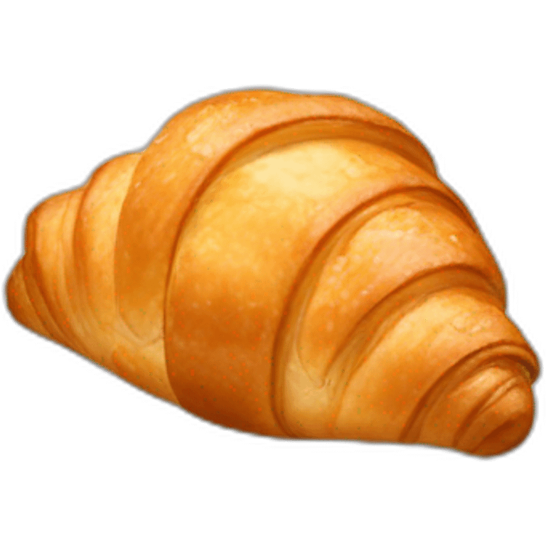 Croissant with a bow emoji