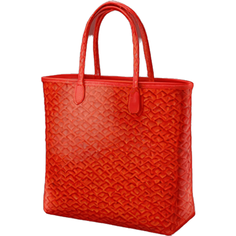 red goyard tote bag emoji