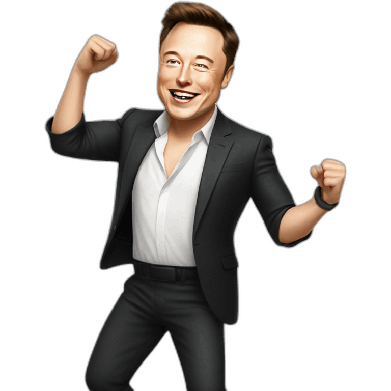 Elon musk dancing salsa emoji