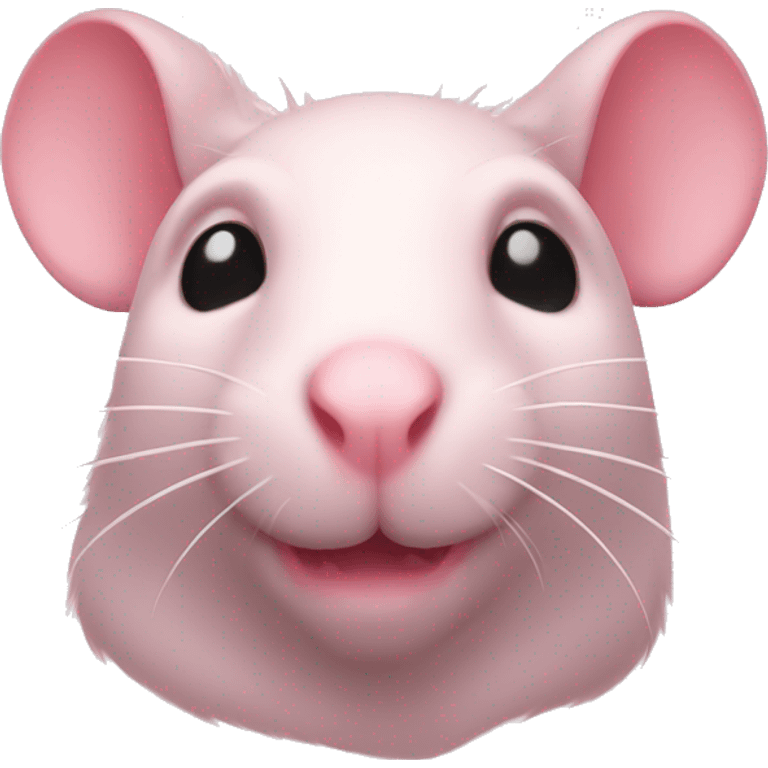 Pastel pink rat  emoji