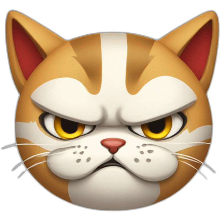 angry boxing cat emoji