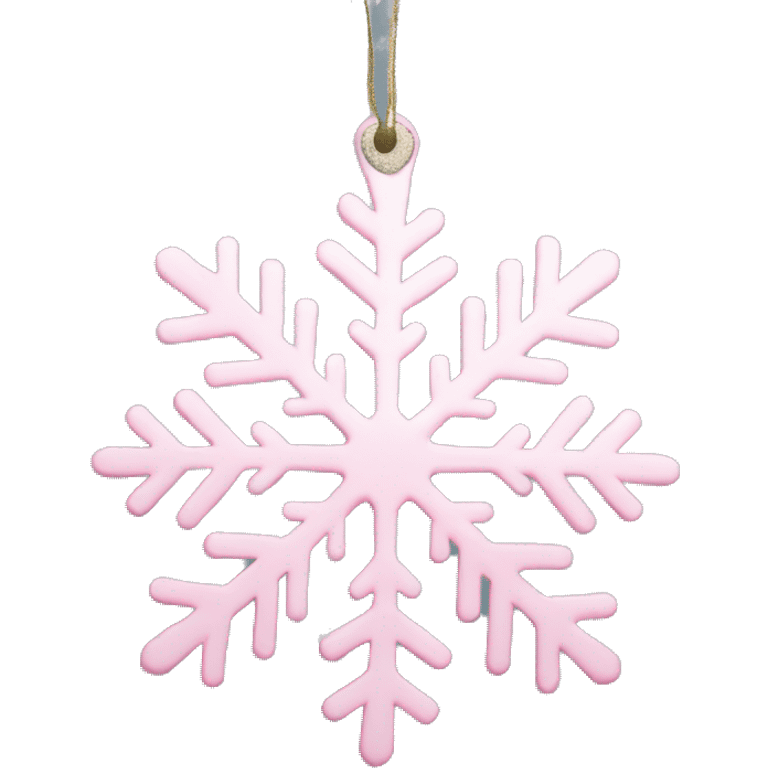 pale pink snowflake ornament emoji