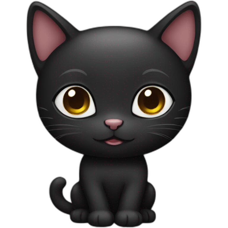 black kitty emoji