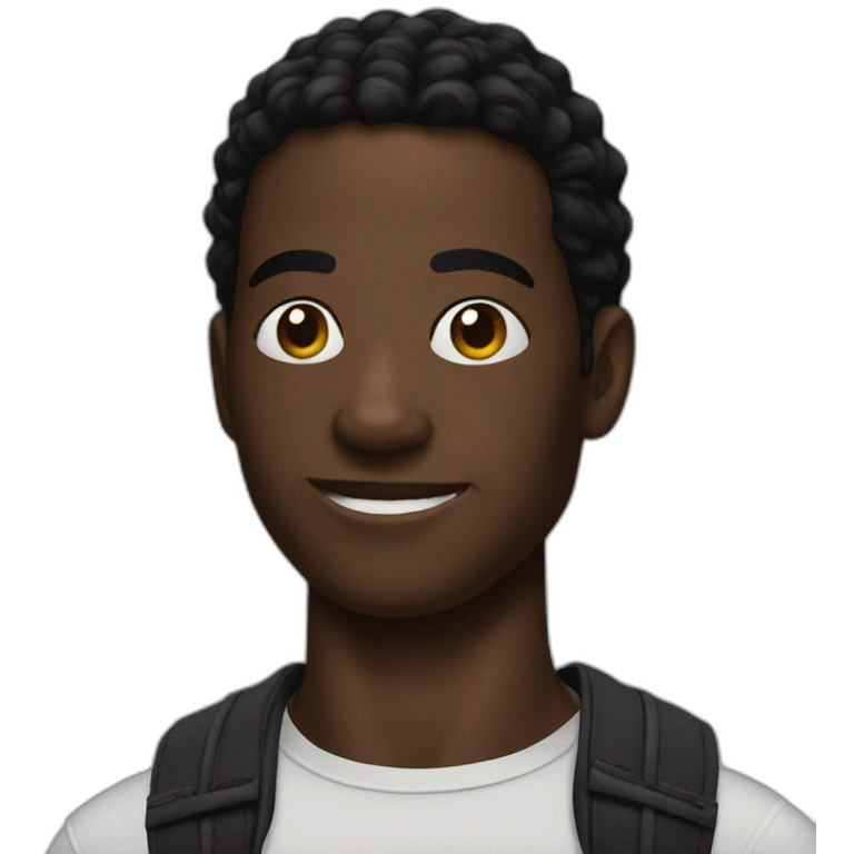 black spiderman emoji