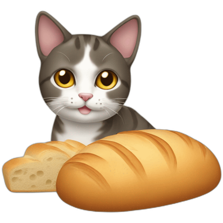 Cat, Brazilian short hair cat, making bread emoji