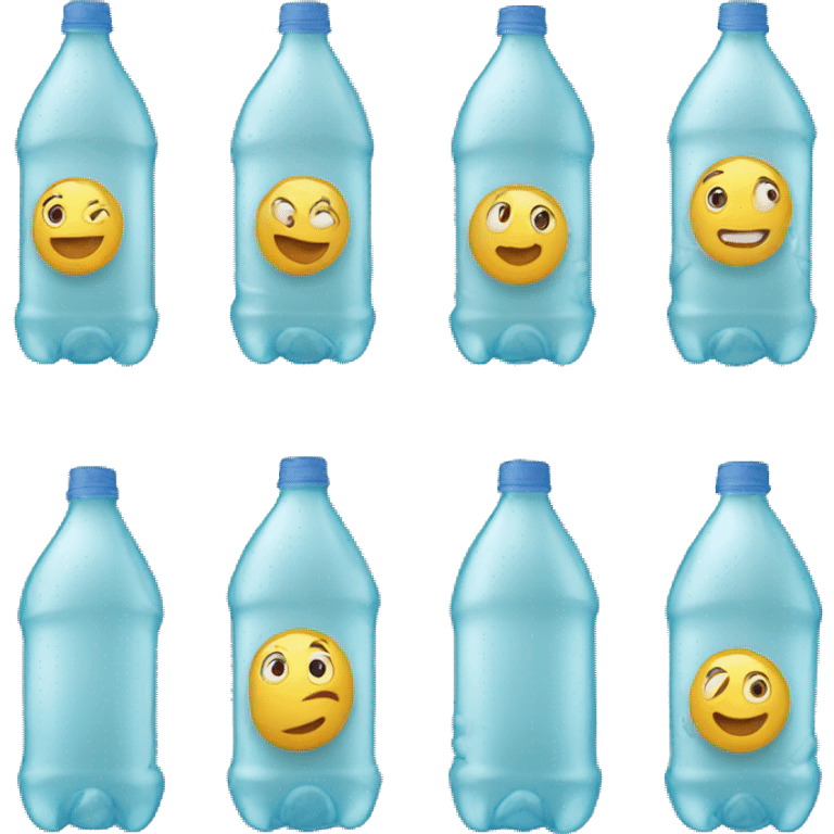 Botella de agua plastica emoji