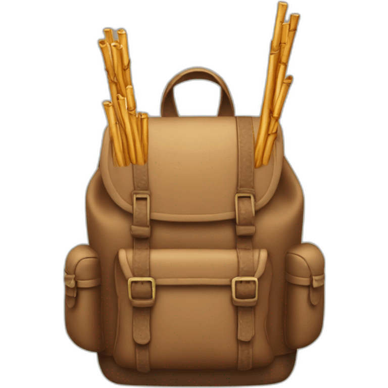 Backpack made of wands emoji