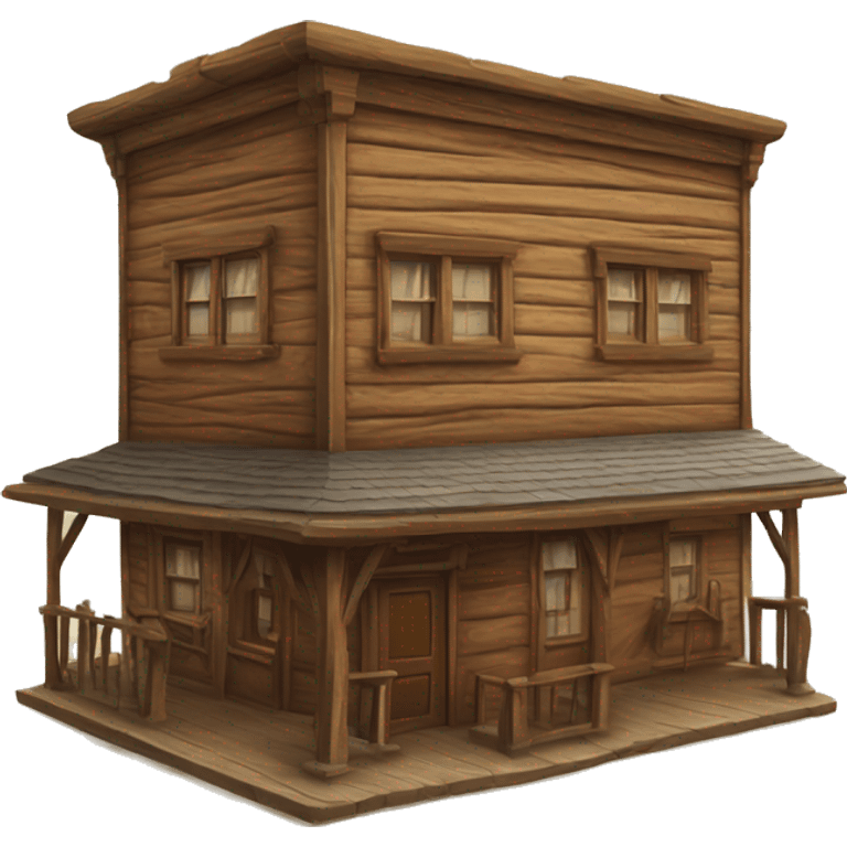 Western saloon building  emoji