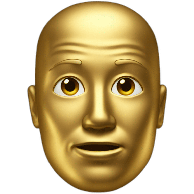 Gold man emoji