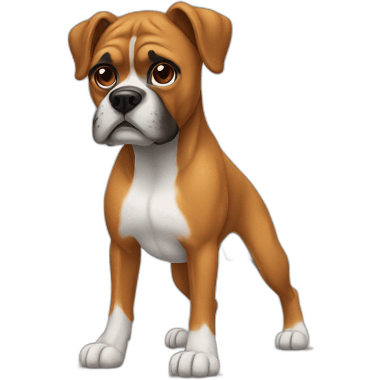 Chien boxer emoji