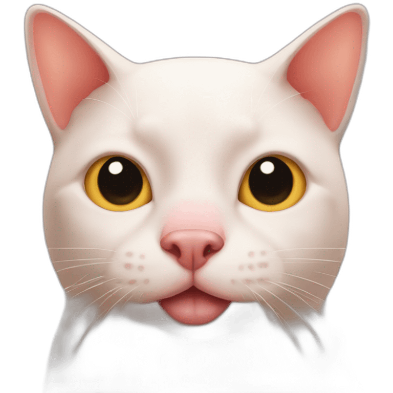 cat with pig nose emoji