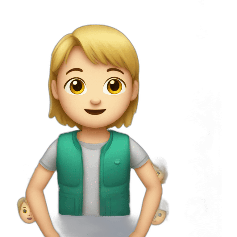 A kid with down syndrome emoji