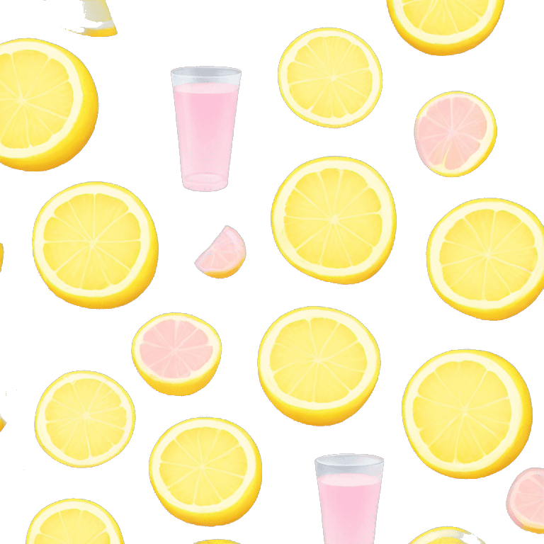 Light pink lemonade emoji