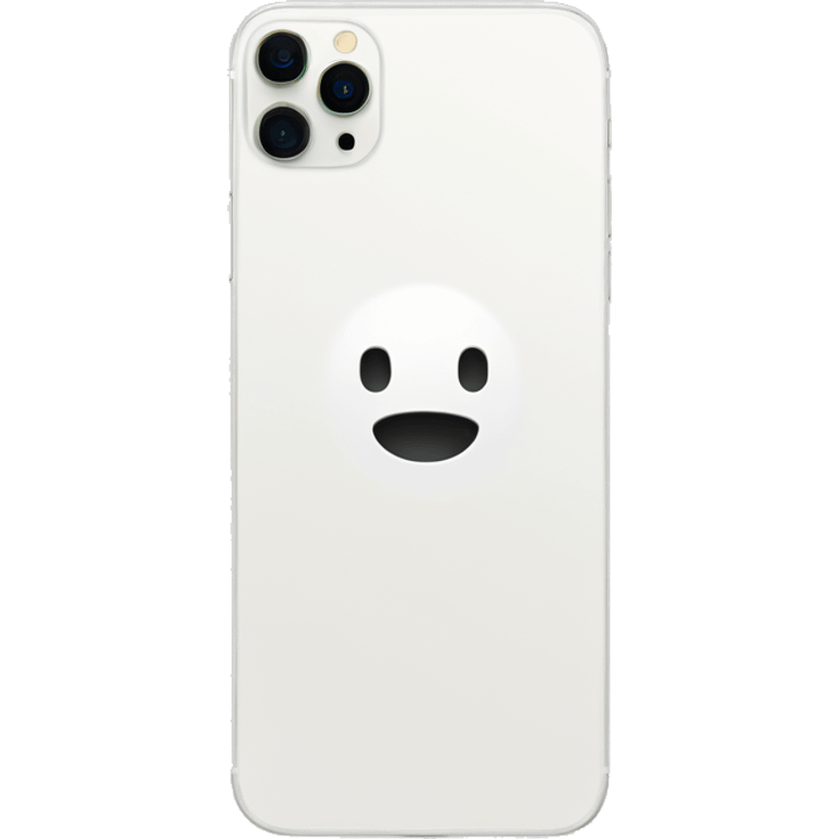 iPhone 16 pro max in white emoji