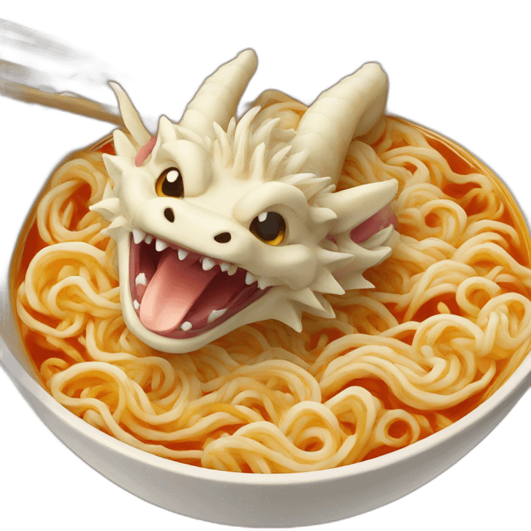 ramen dragon emoji