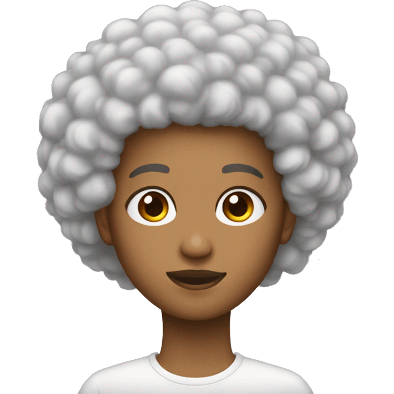 coupe cheveux afro emoji