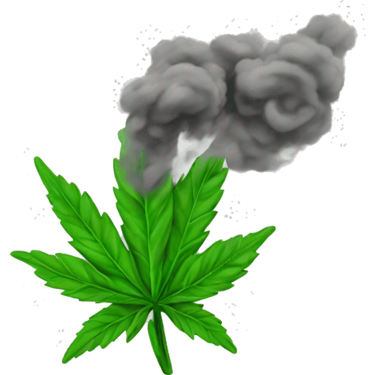 Weed smoke emoji