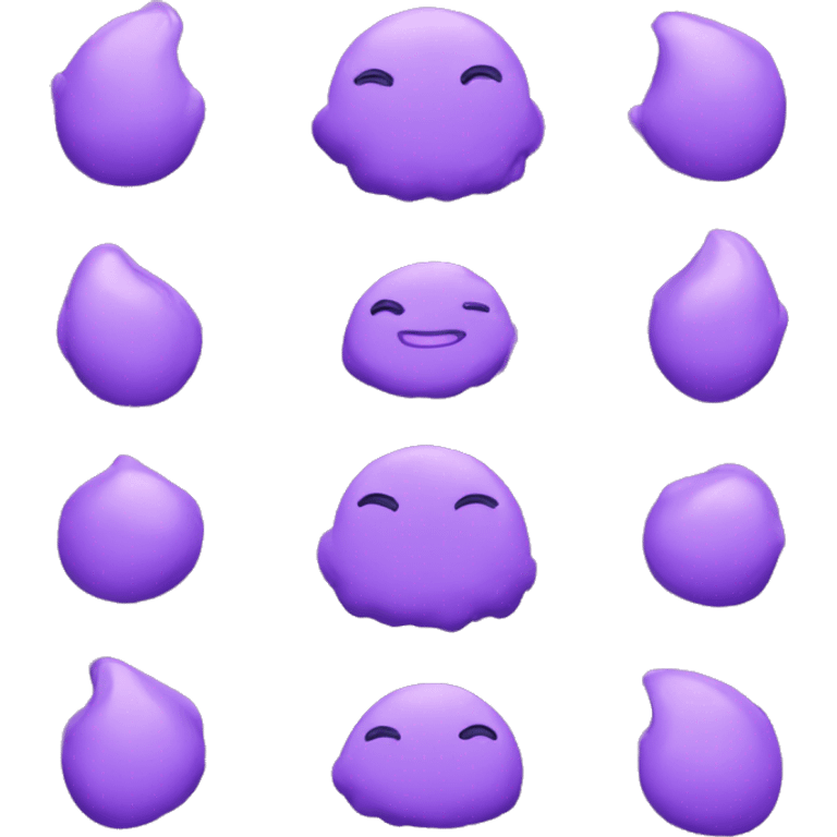 Purple aesthetic things emoji