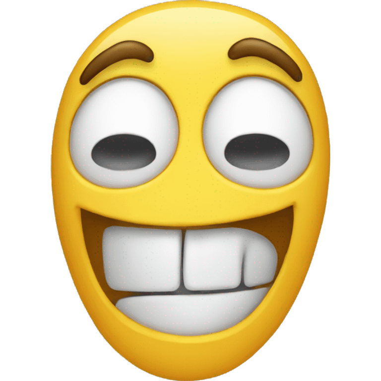 crazy looking emoji crying and laughing emoji