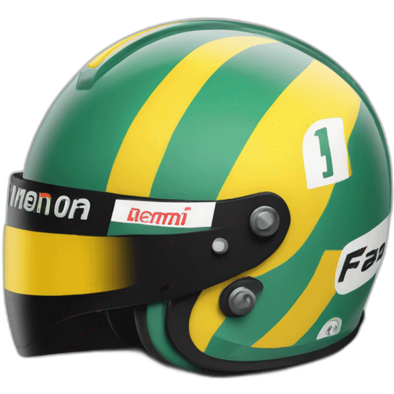 Ayrton senna helmet  emoji