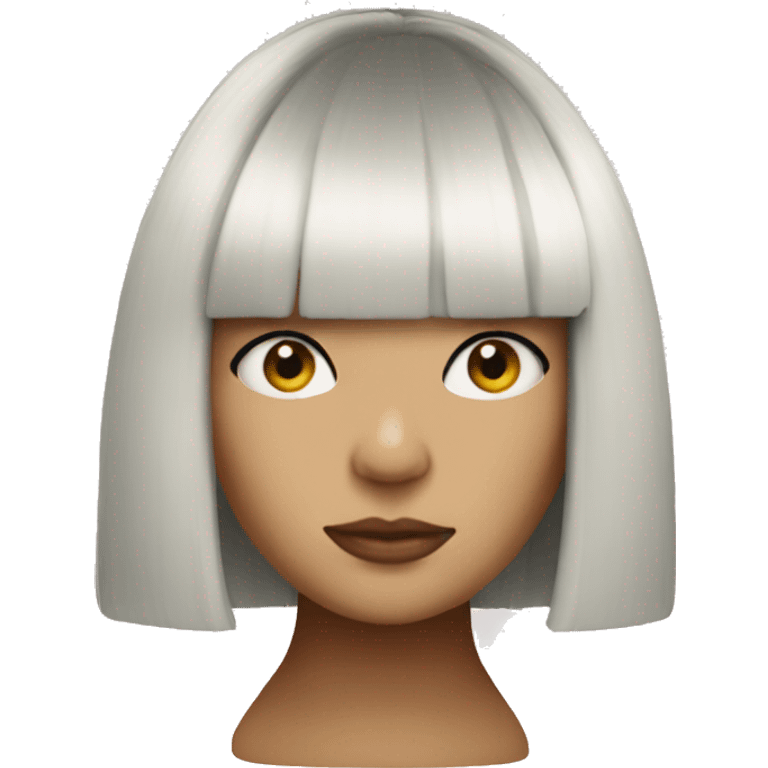 Sia wig hide eyes emoji