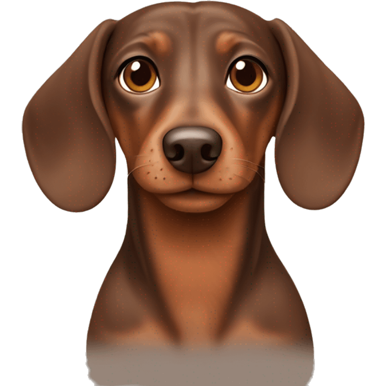 brown shorthair dachshund emoji