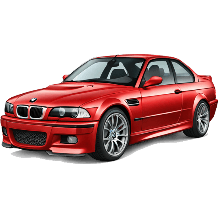 Car BMW M3 red emoji