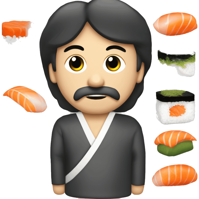 Sengångare som äter sushi  emoji