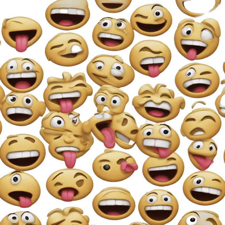 A goofy face with a tongue sticking out, one eye closed and the other wide open, like a silly expression. emoji