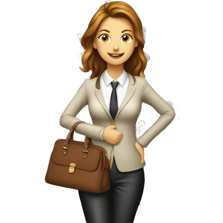 leather office handbags emoji