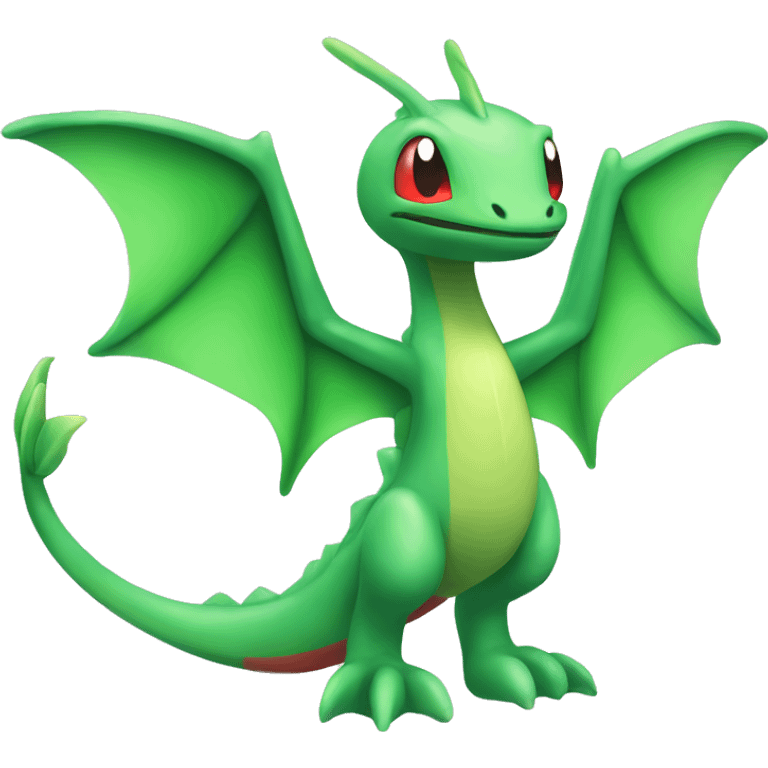 Full body shiny Flygon-grovyle emoji