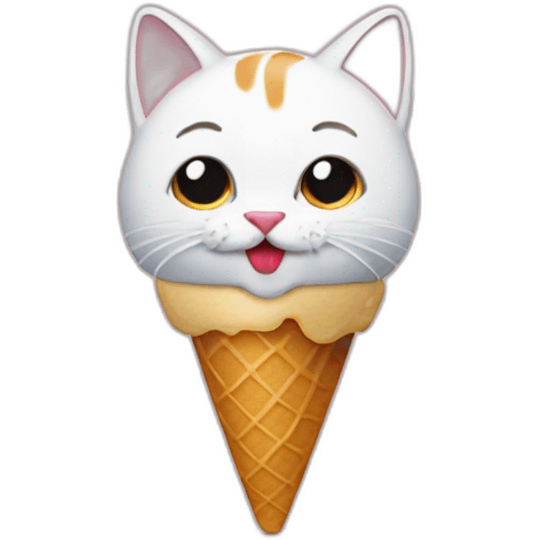 cat licking ice cream emoji