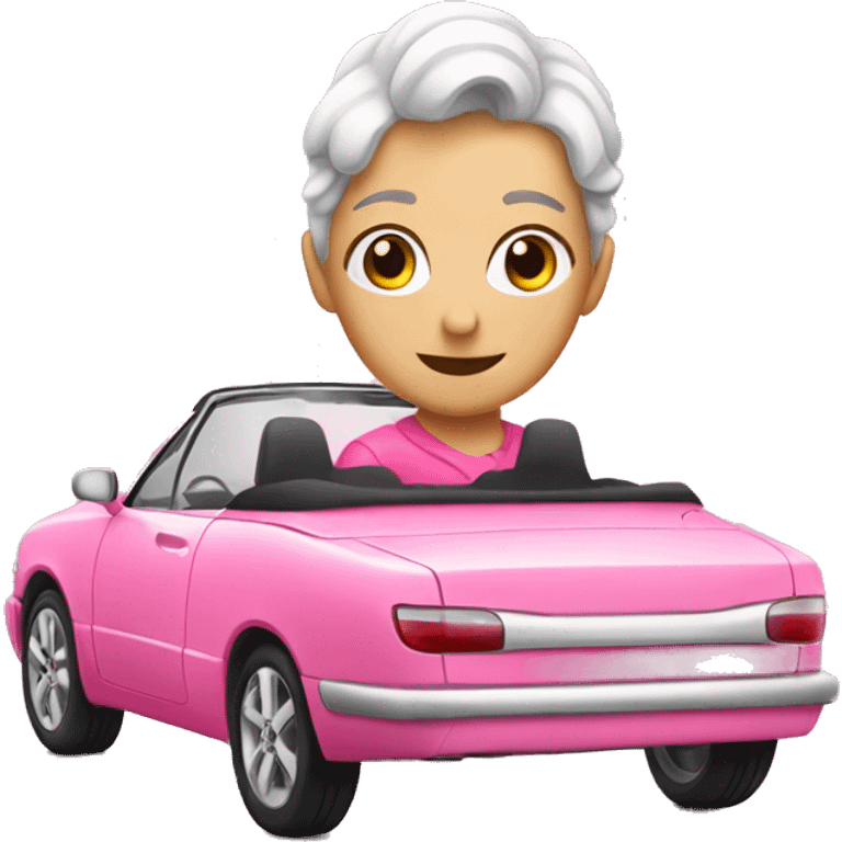 pink cabriolet emoji