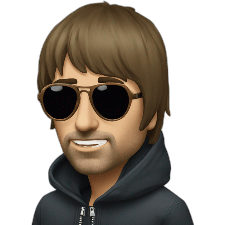 Liam Gallagher wtih sunglass emoji