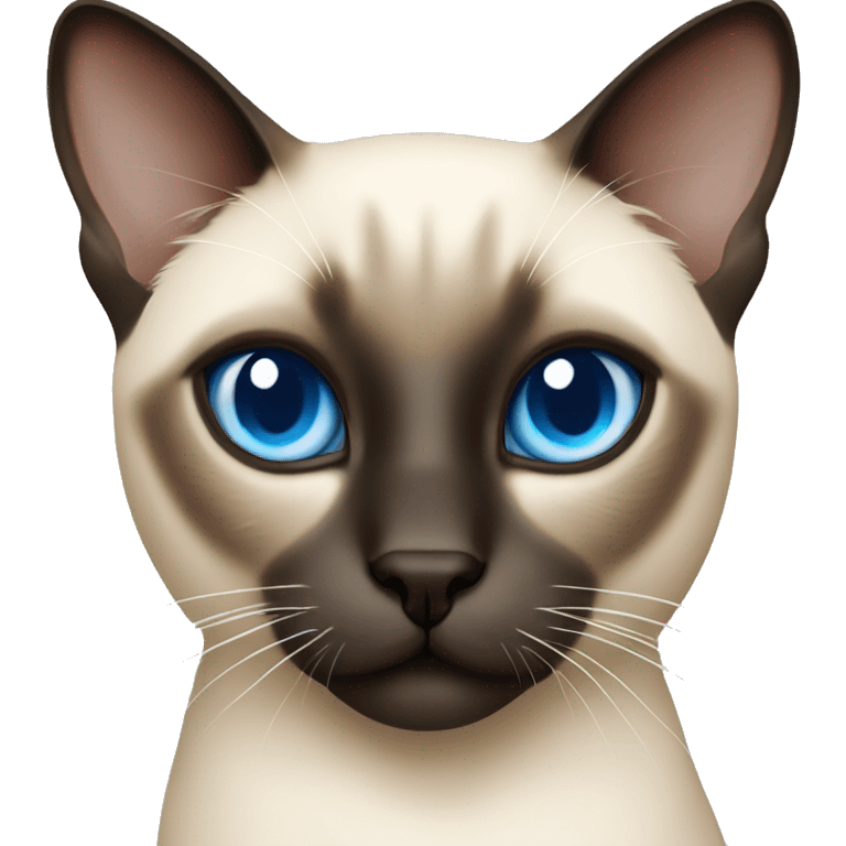 siamese cat with blue eyes emoji