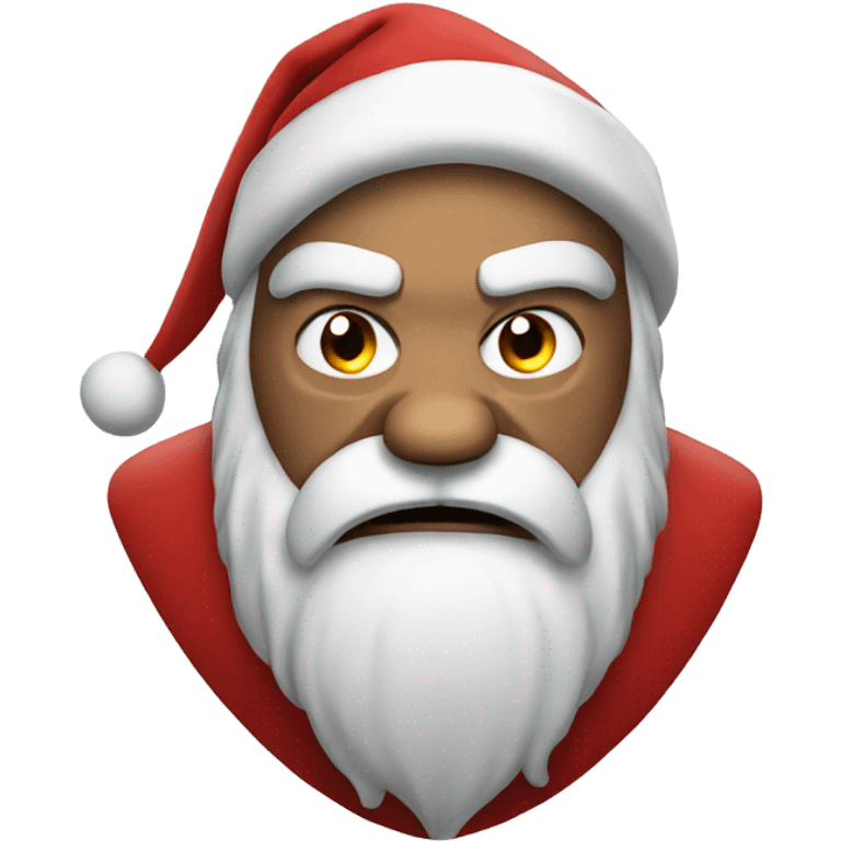 Angry santa emoji