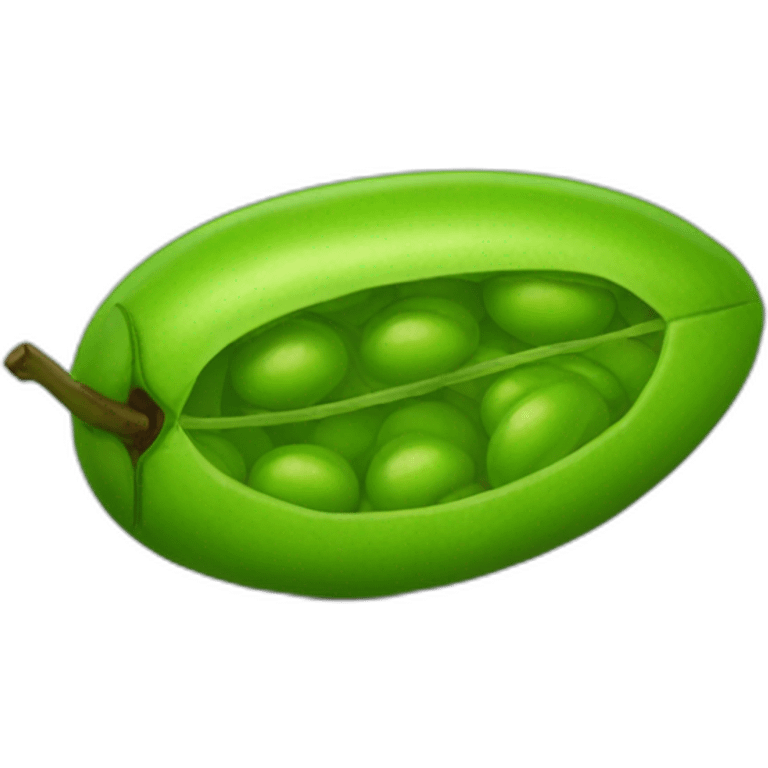 Green coffee bean emoji