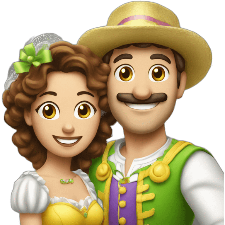 Carnaval Marion et luigi emoji