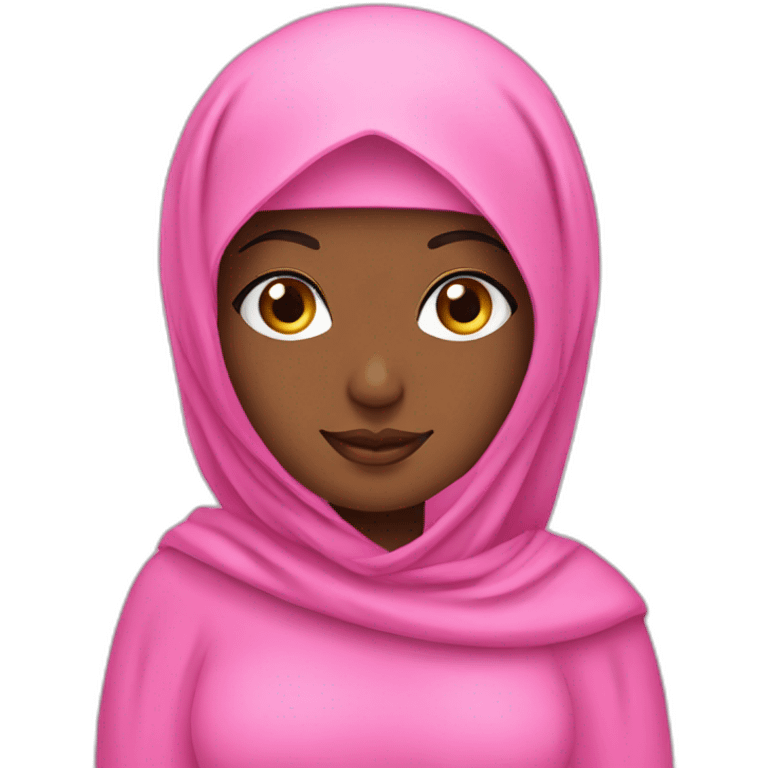 pink abaya hijabi gi emoji