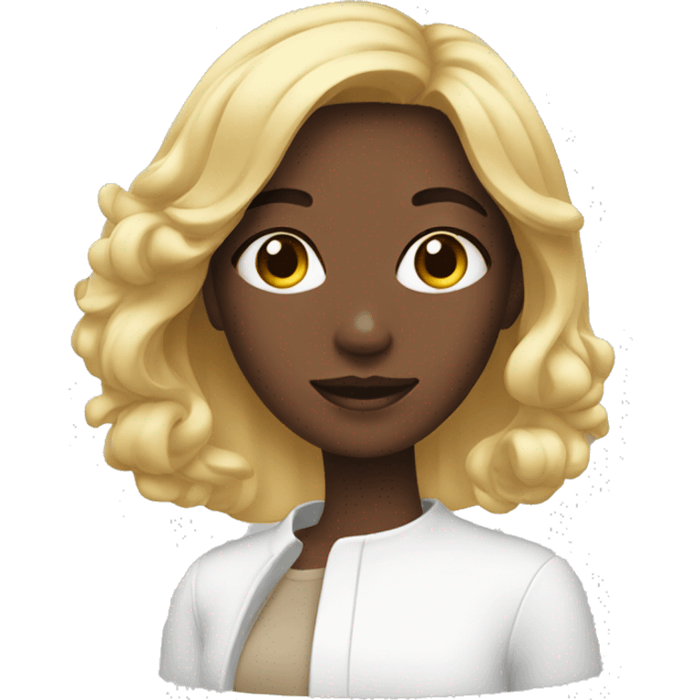 Girl whit skincare emoji