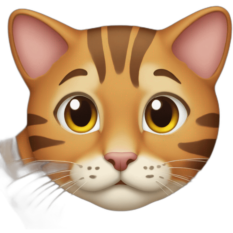 Nape of Fat brown tigger cat emoji