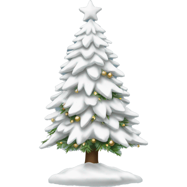 white christmas tree  emoji