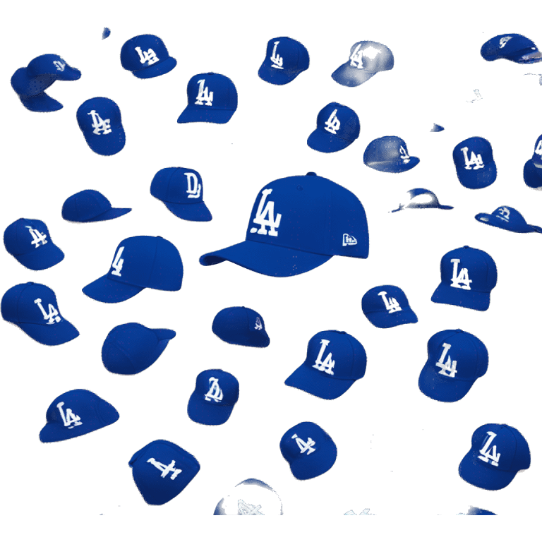 la dodgers LOGO sparking ON HAT emoji