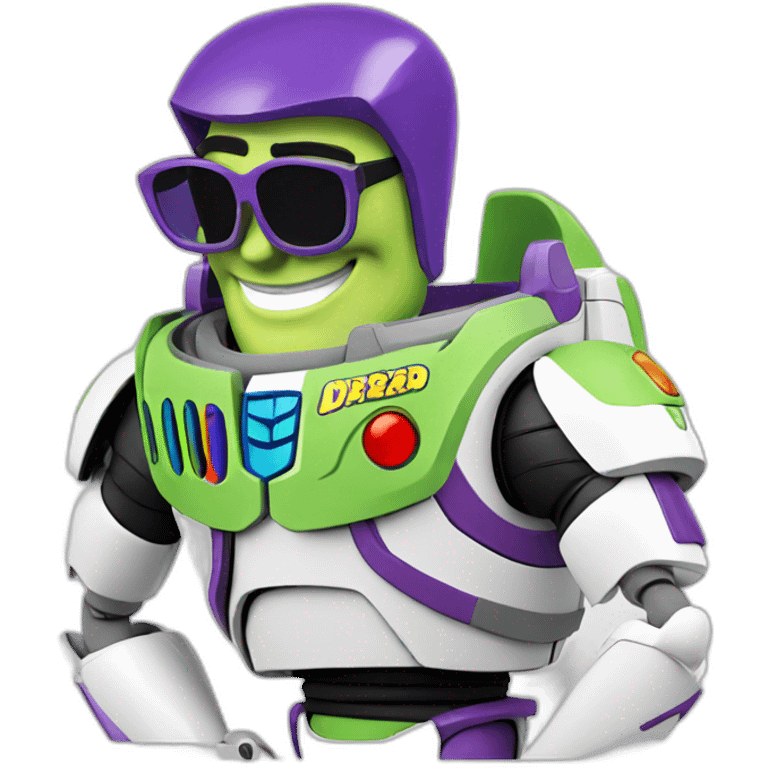 buzz lightyear with sunglasses emoji