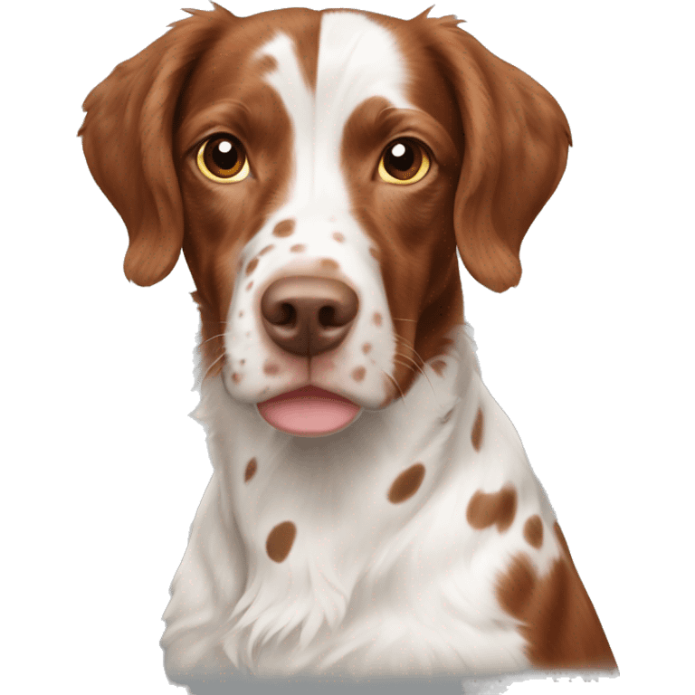 Brittany spaniel with spots emoji