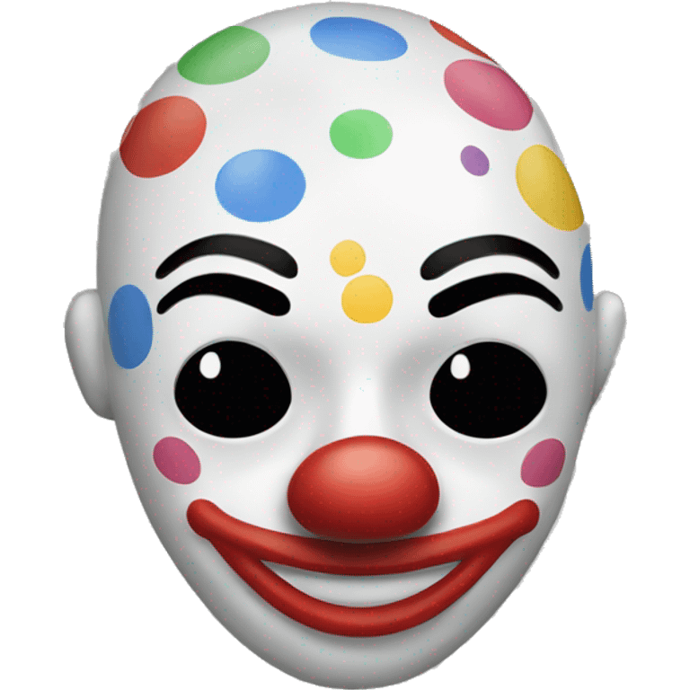 items in a clown mask emoji