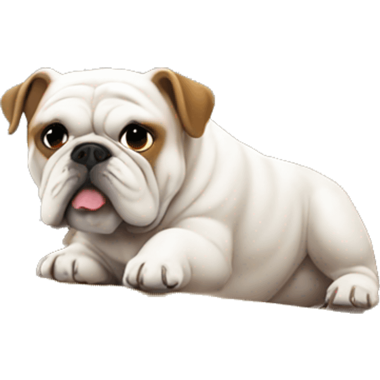 english bulldog construction site emoji