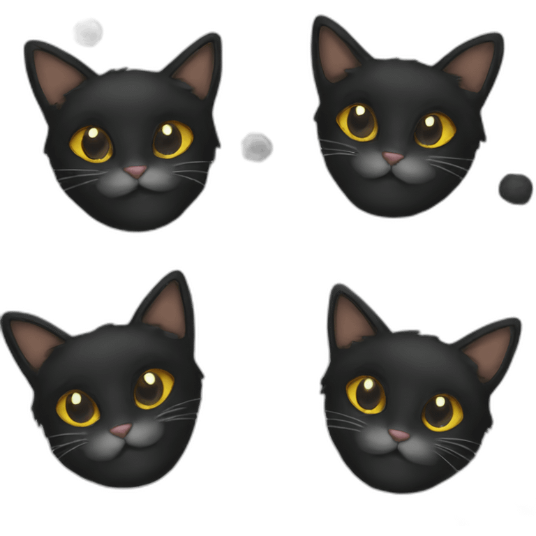 black fur tabaxi silk scarf emoji