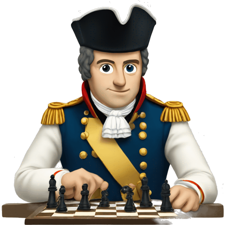 Napoleon playing chess emoji